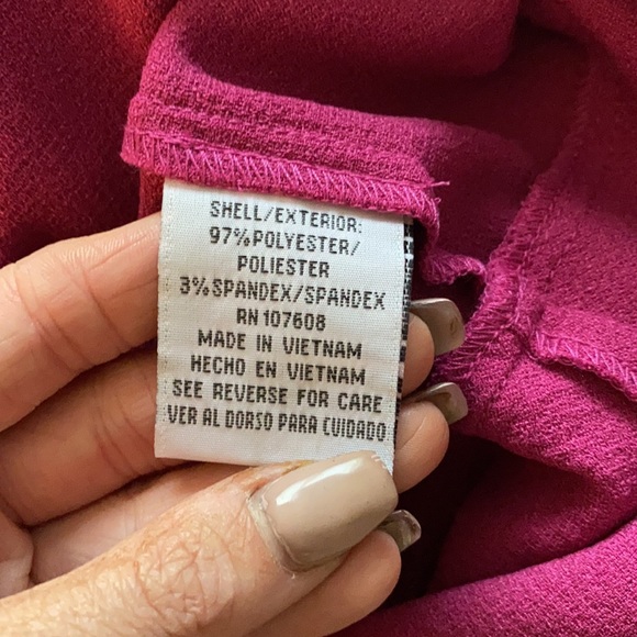 Be By Chetta B Fuchsia Layered Midi Dress - Picture 6 of 6